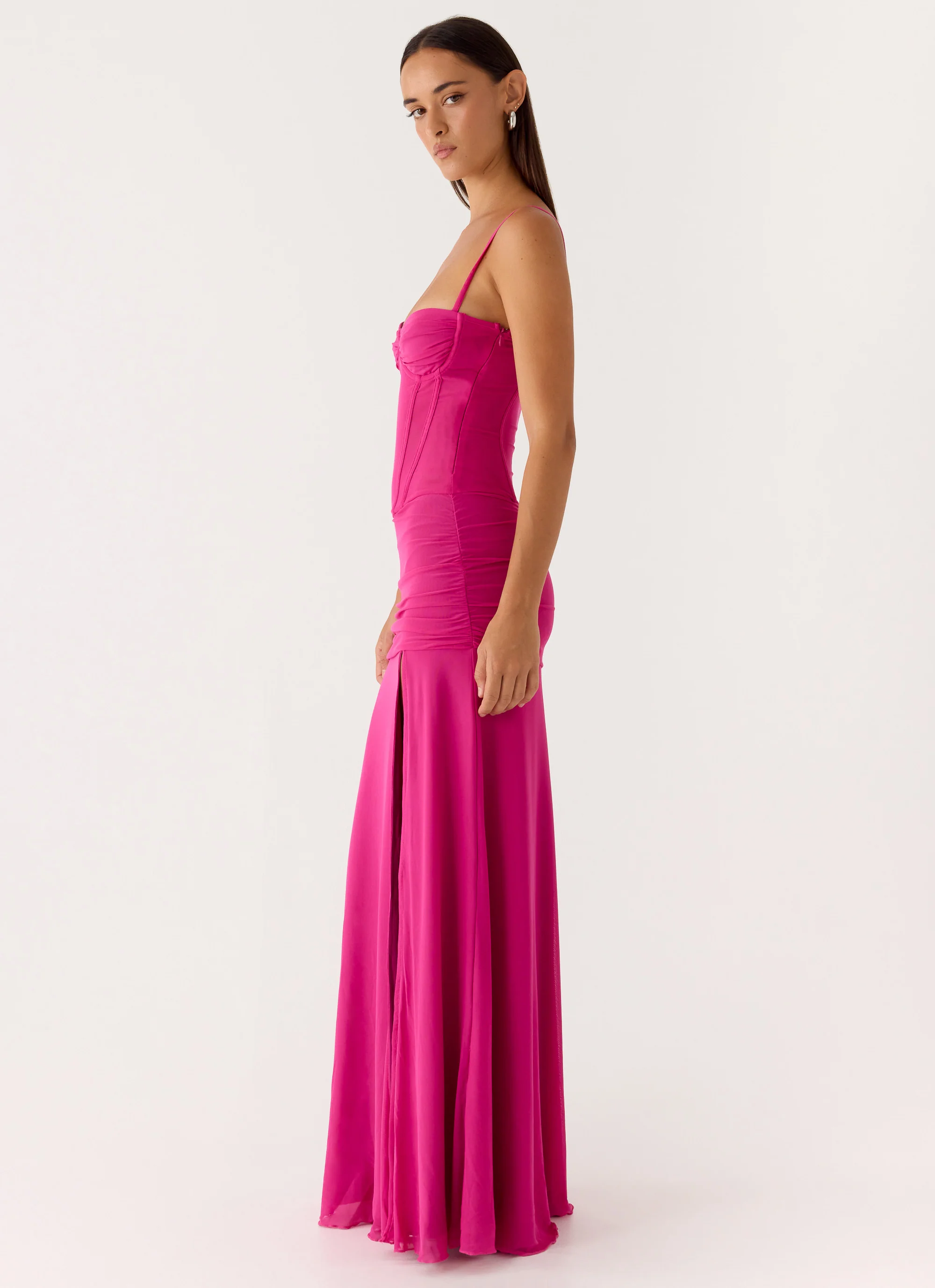 Viene Corset Maxi Dress - Fuchsia - Image 6