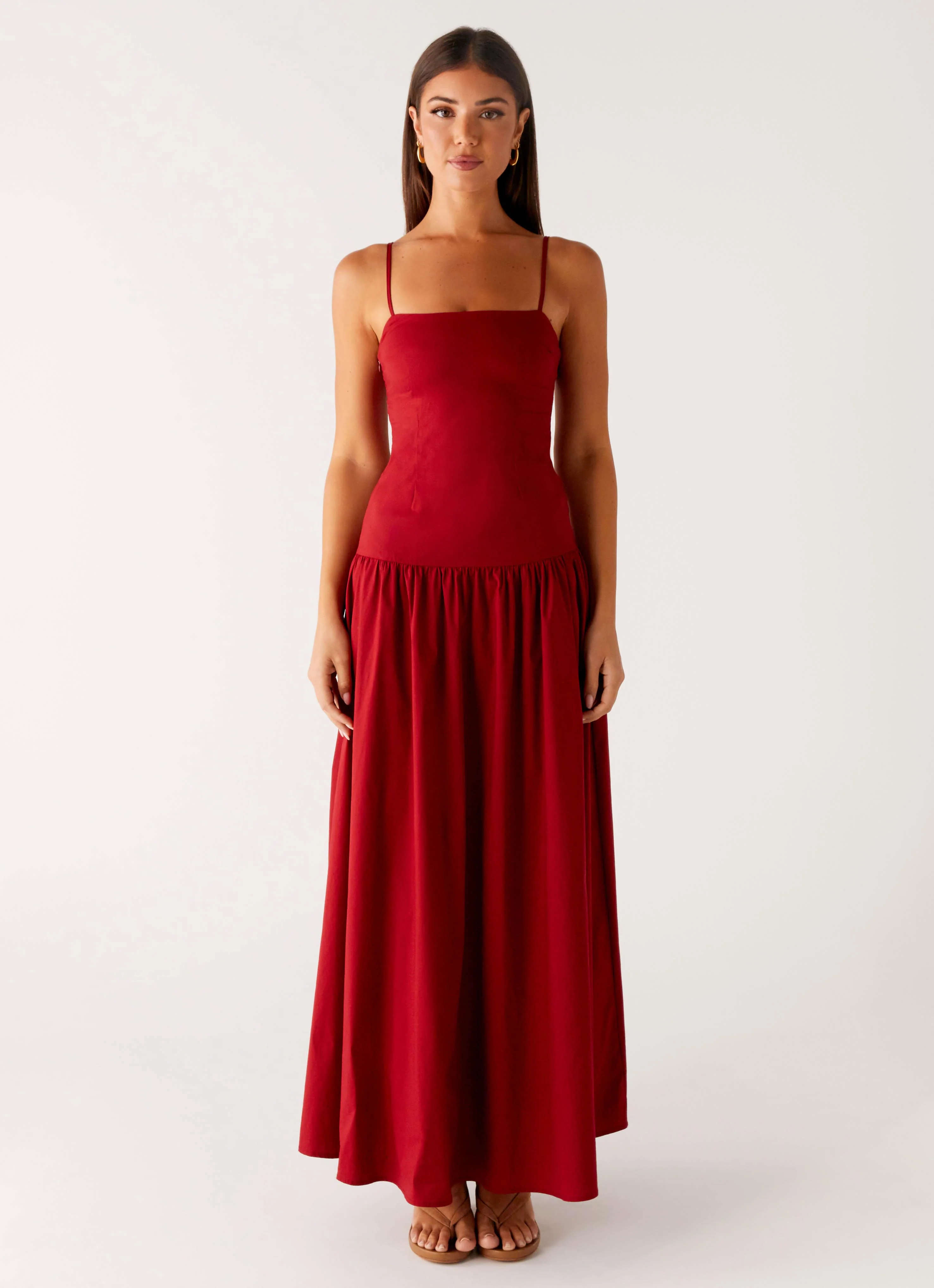 Vince Cami Maxi Dress - Deep Red - Image 2