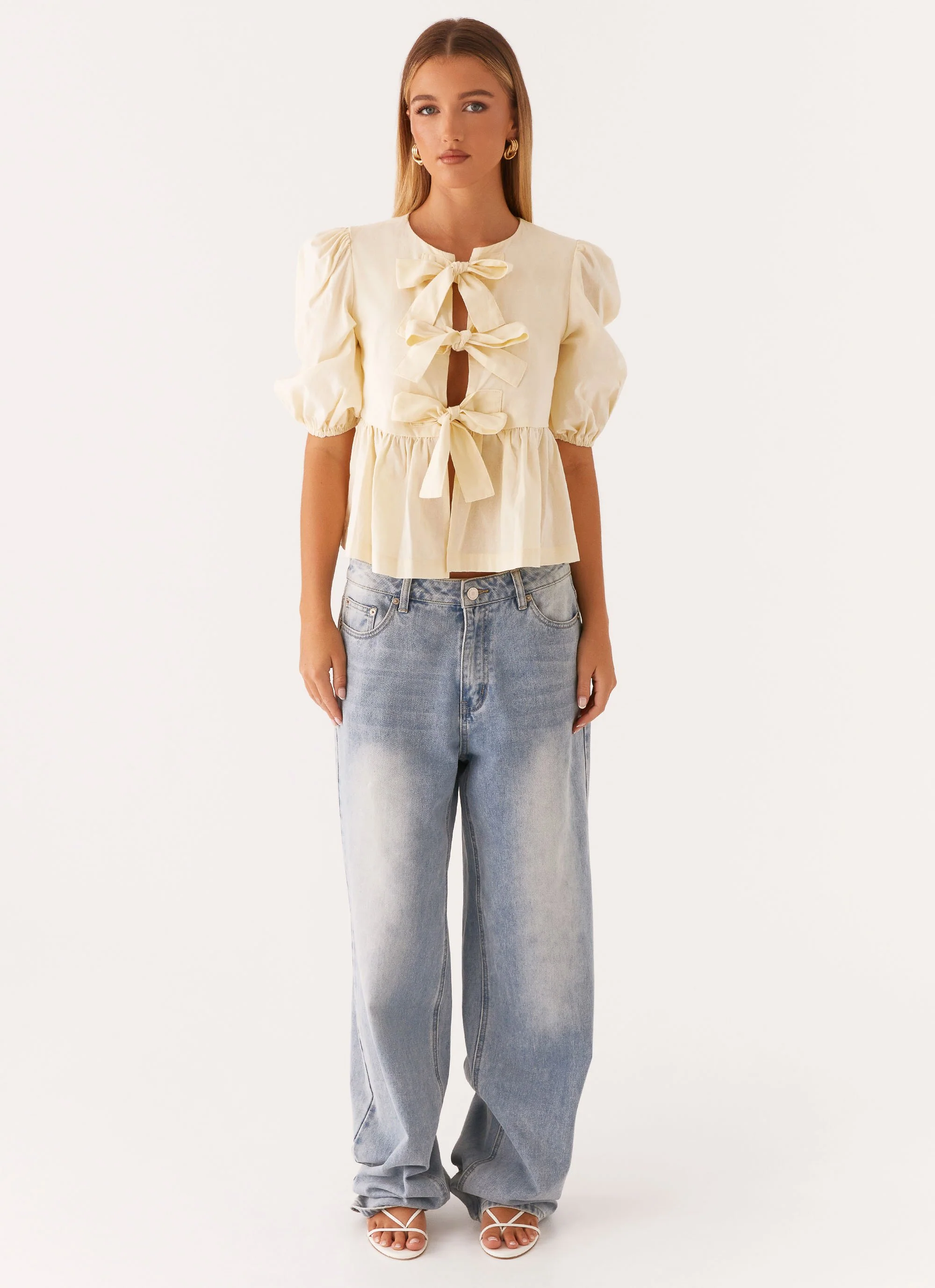 Western Wind Tie Top - Yellow - Image 2