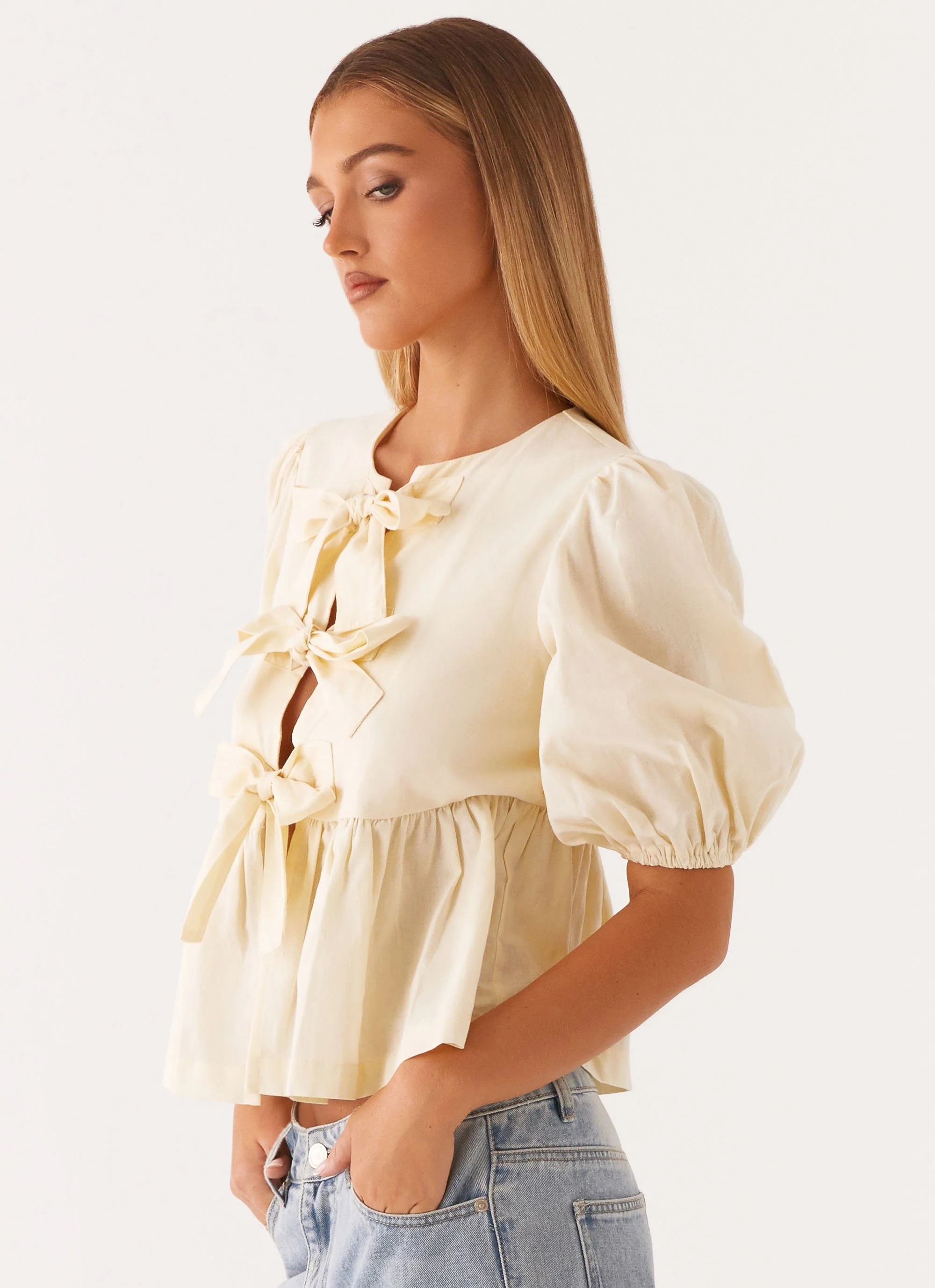 Western Wind Tie Top - Yellow - Image 3
