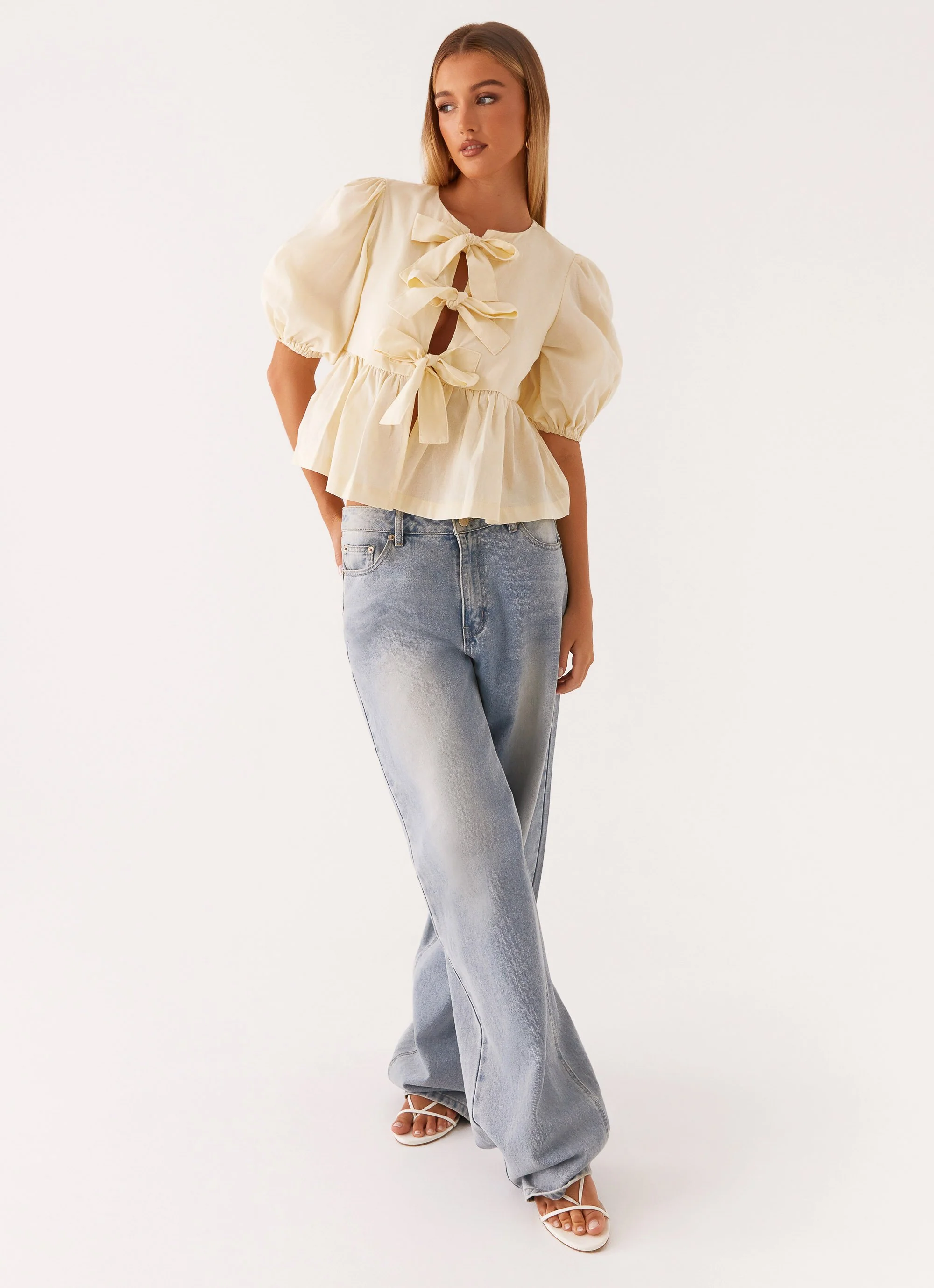 Western Wind Tie Top - Yellow - Image 5