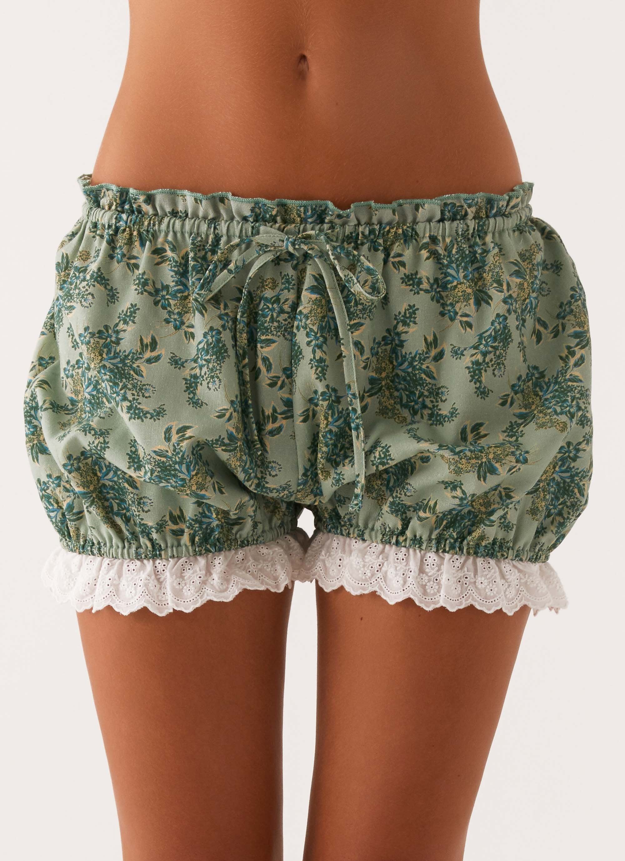 Weston Lace Trim Shorts - Cloud Nine Floral - Image 5