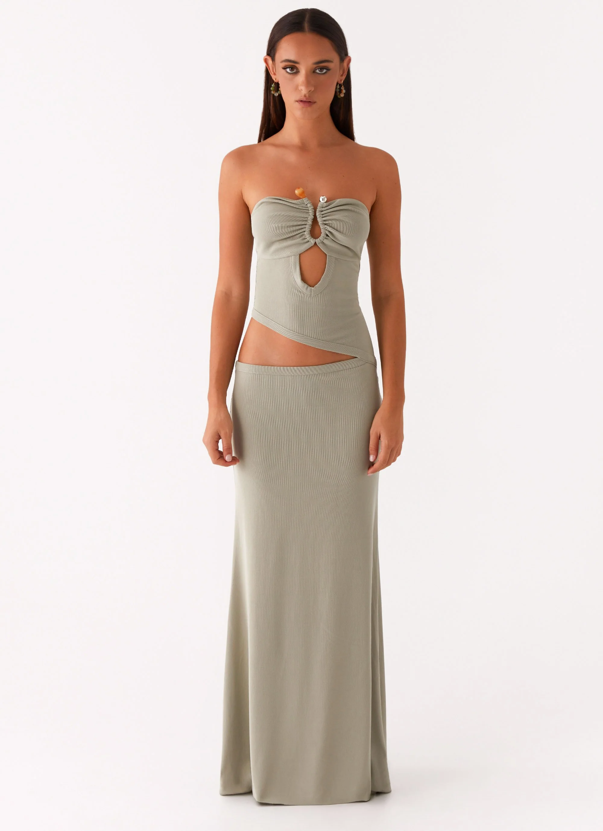 Wild Roses Maxi Dress - Sage - Image 4