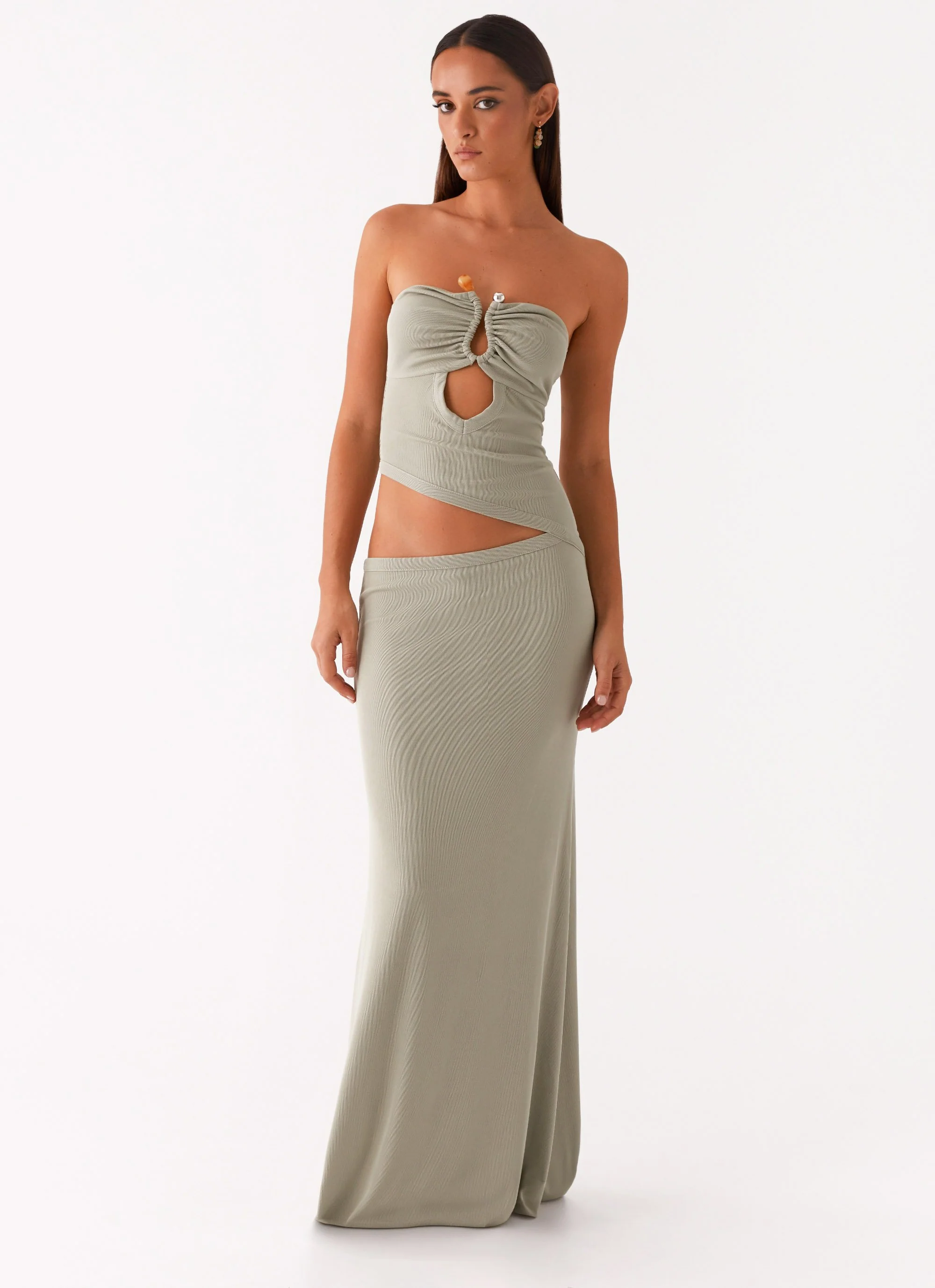 Wild Roses Maxi Dress - Sage - Image 6