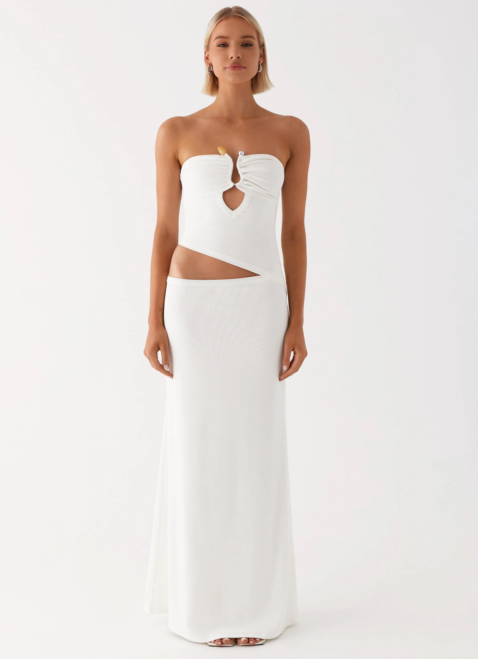Wild Roses Maxi Dress - White - Image 2