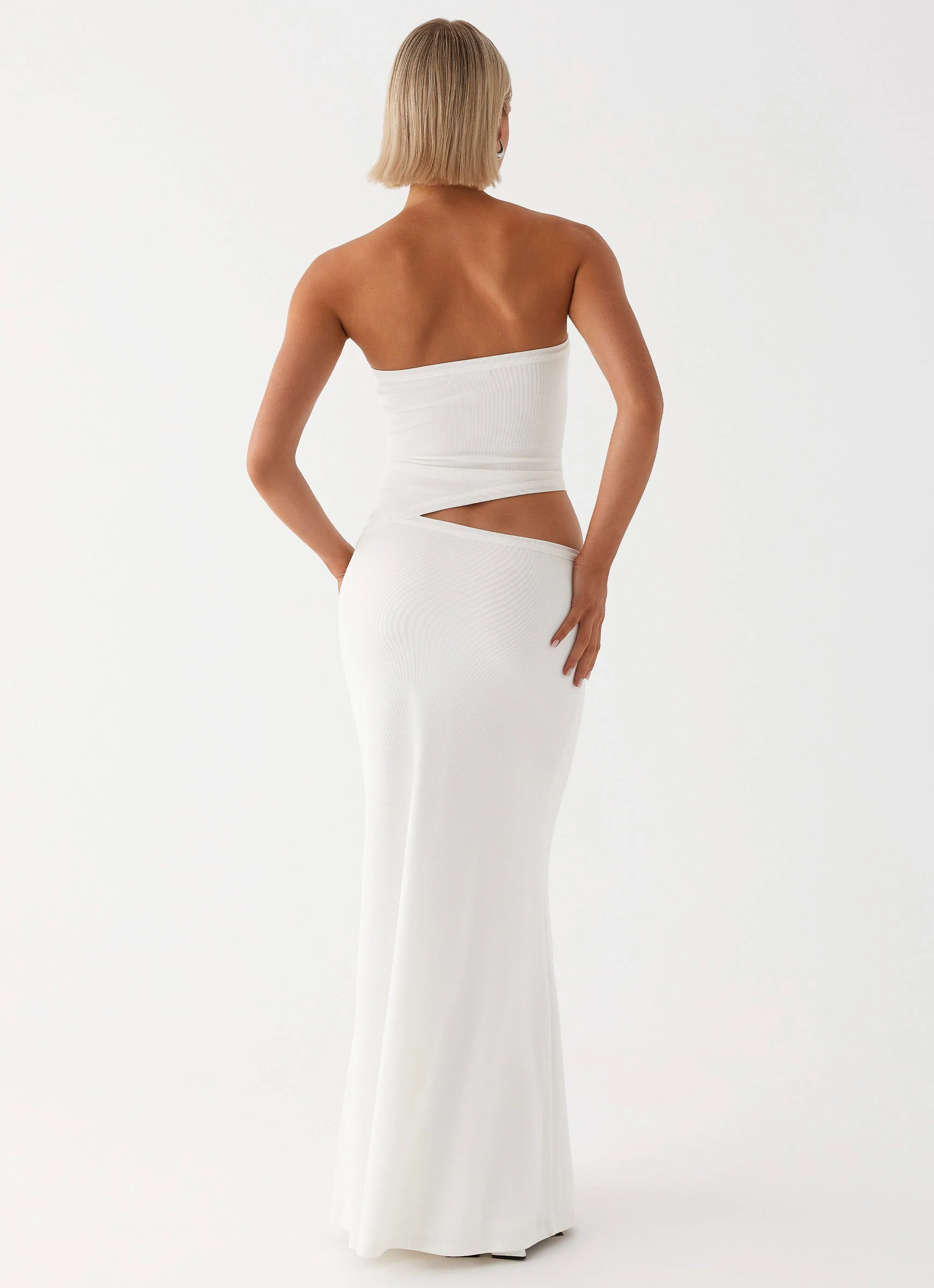 Wild Roses Maxi Dress - White - Image 4
