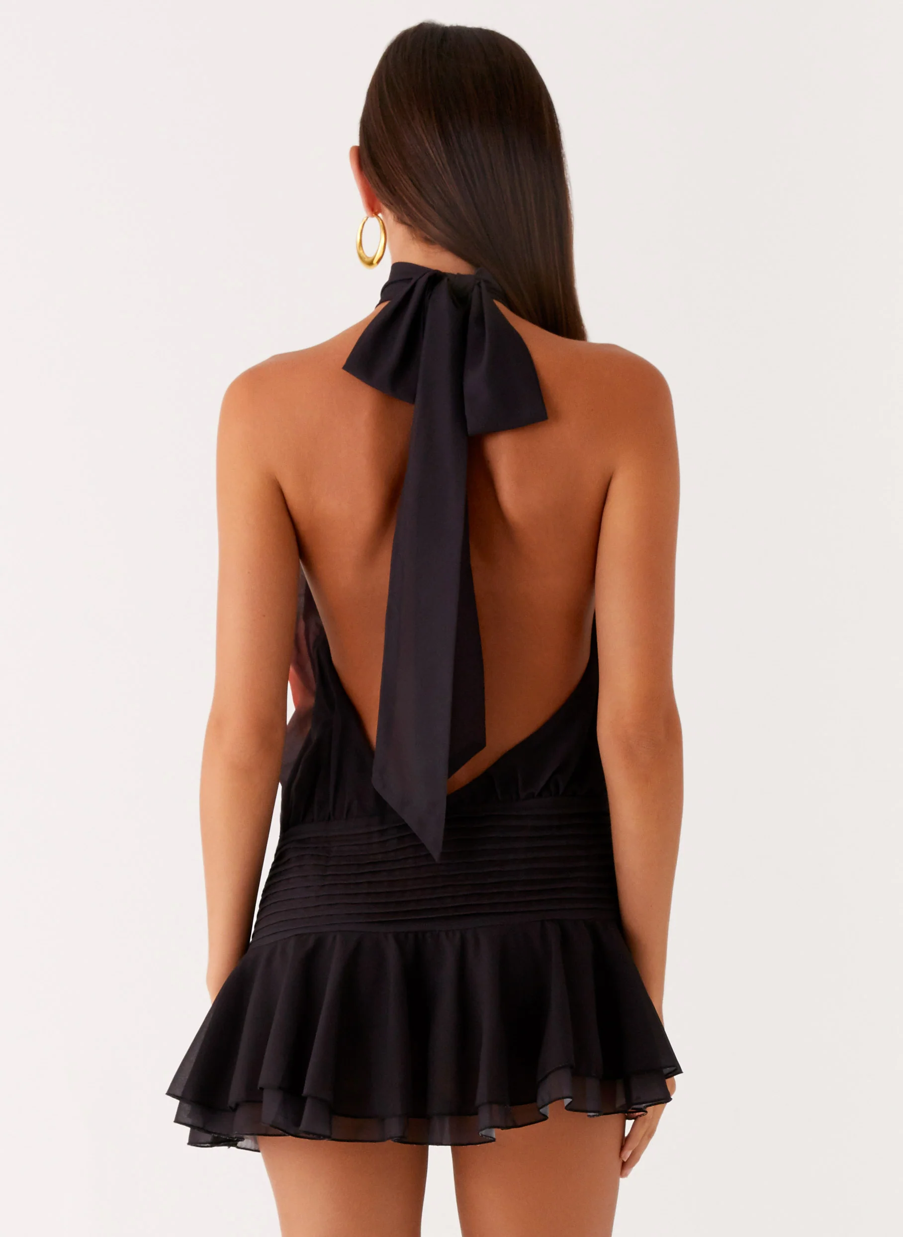 Willow Chiffon Mini Dress - Moody Floral - Image 4