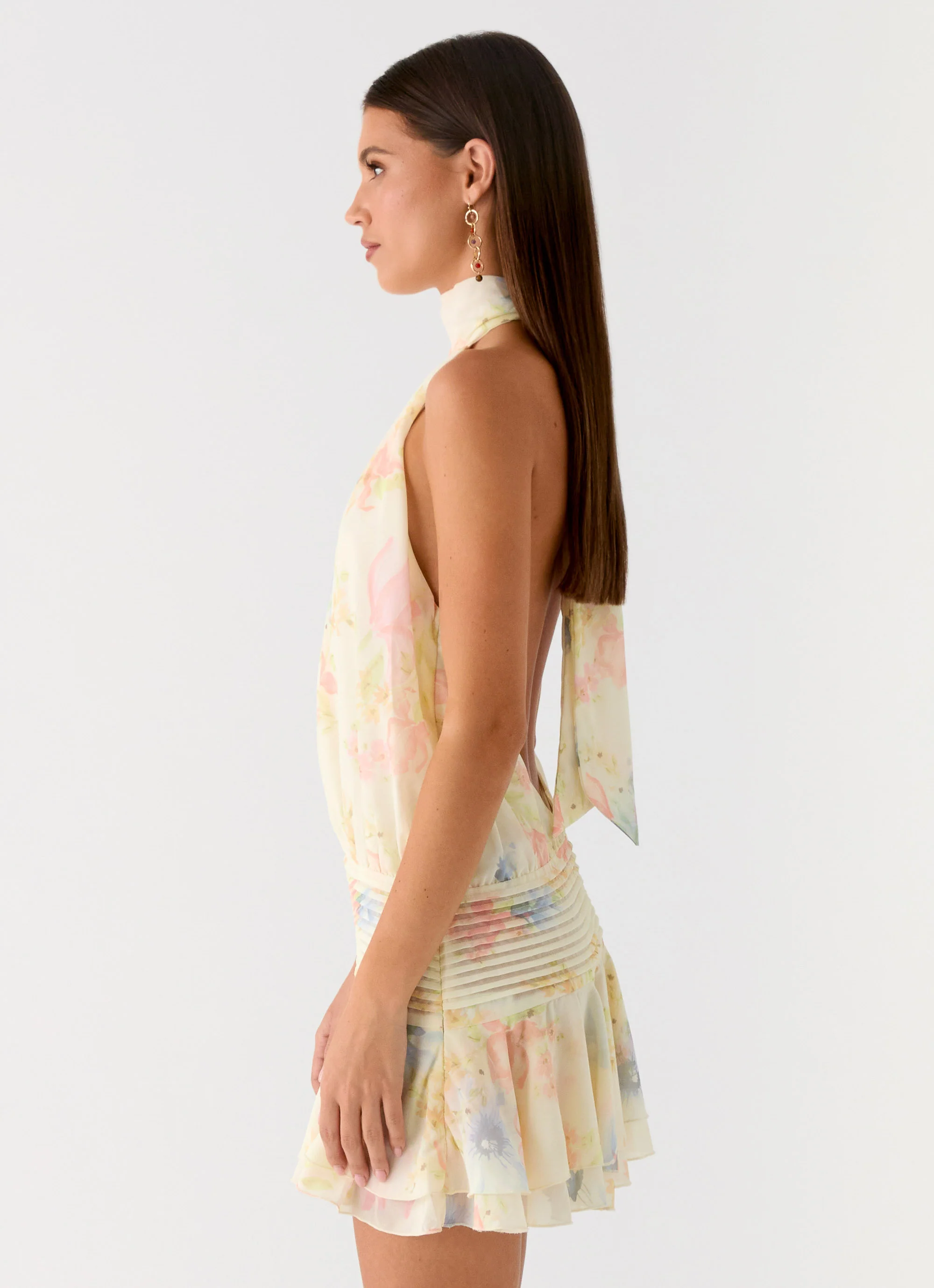 Willow Chiffon Mini Dress - Spring Meadow - Image 6
