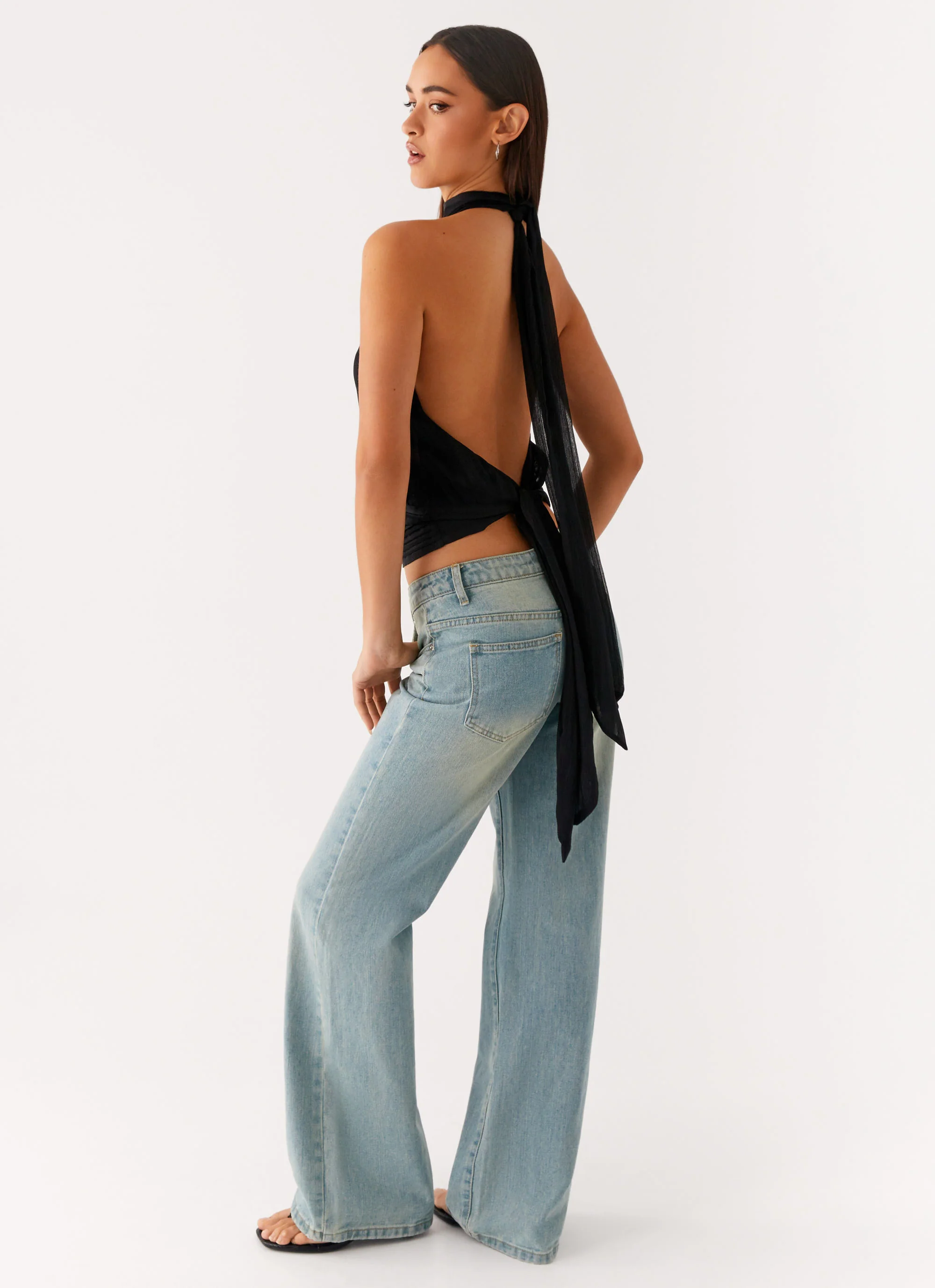 Willow Chiffon Top - Black - Image 4