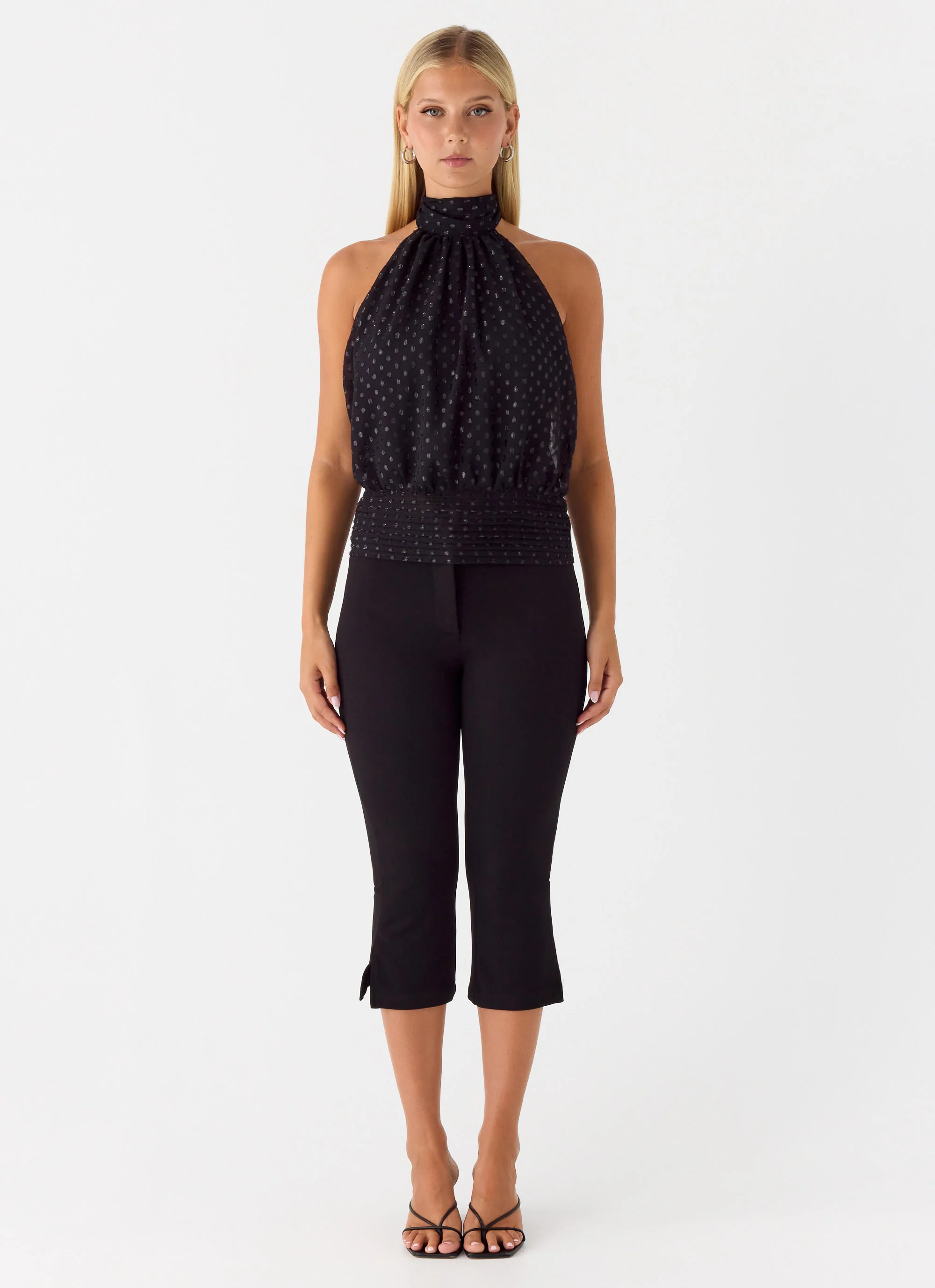 Willow Chiffon Top - Black Spot - Image 3