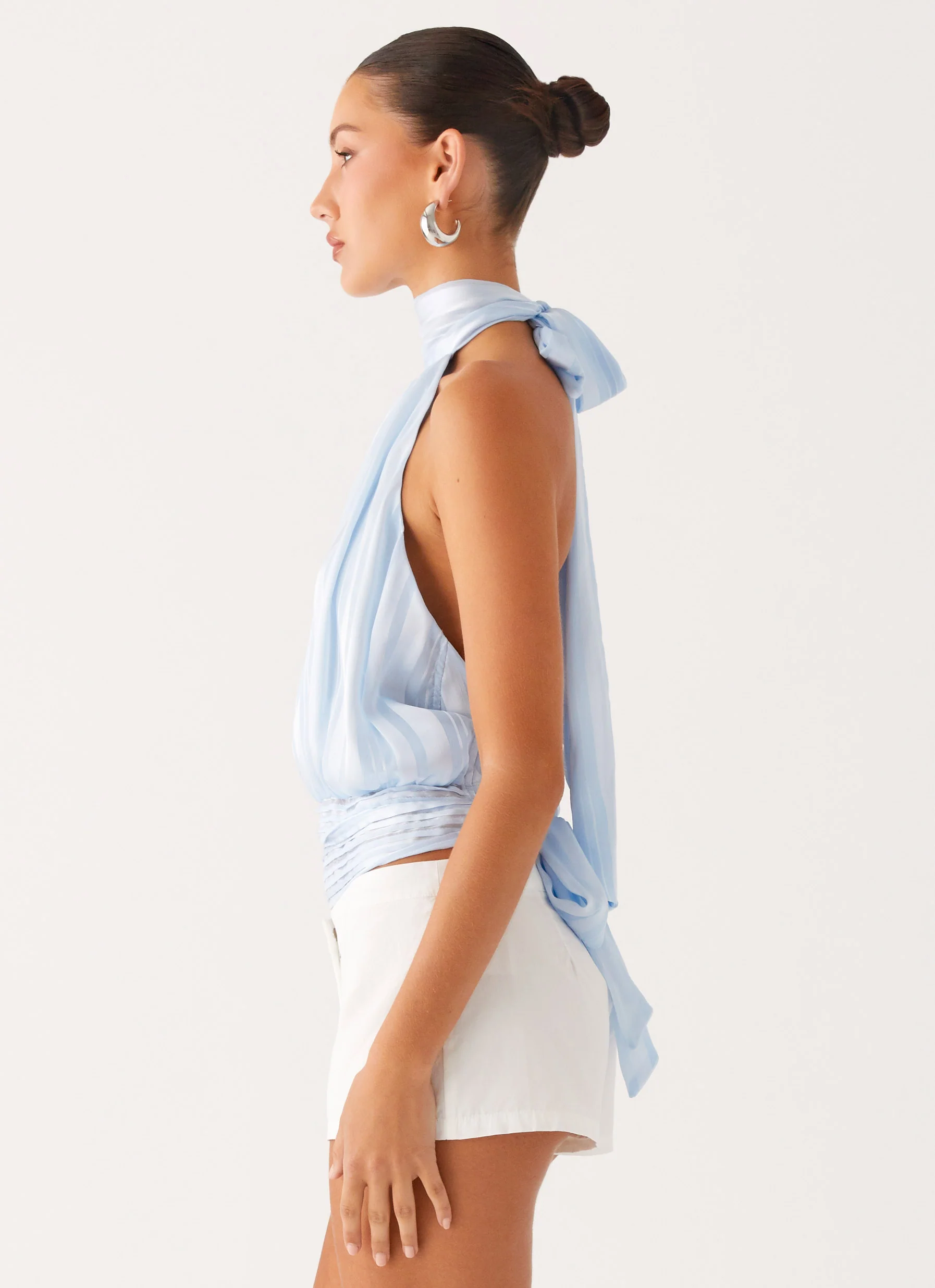 Willow Chiffon Top - Blue - Image 2