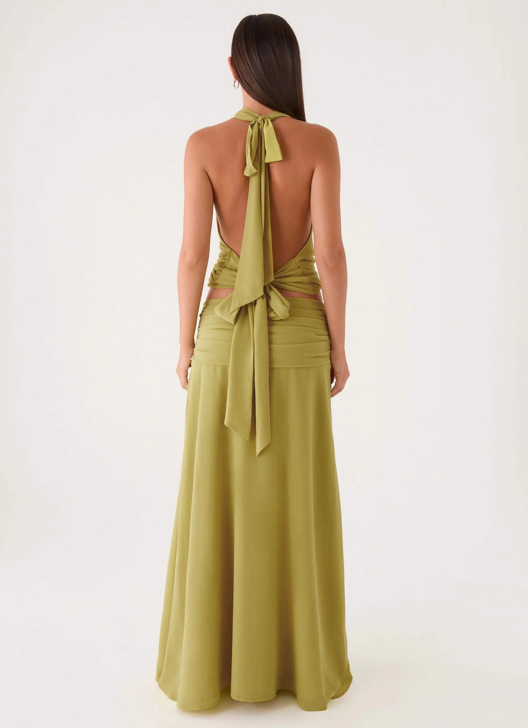 Willowmena Maxi Skirt - Lime - Image 6