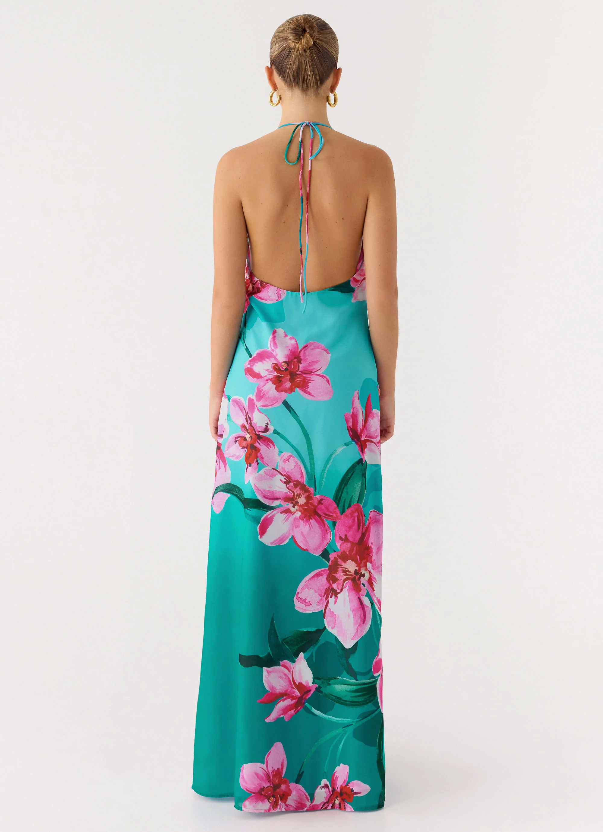 Yoon Beaded Cowl Maxi Dress - Petal Reef - Image 3