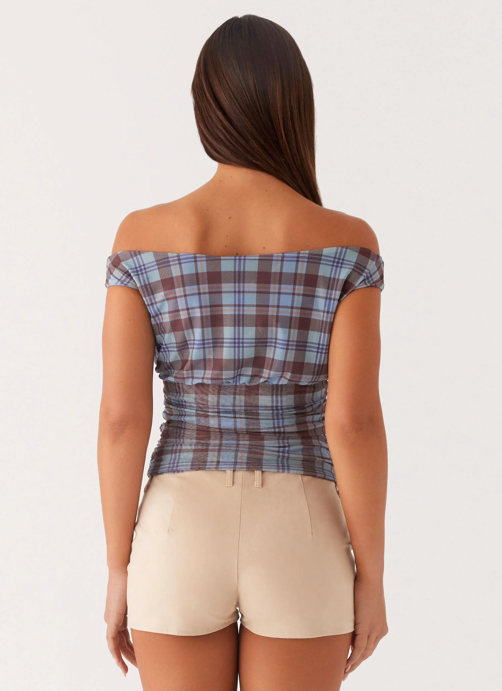 Zahli Off Shoulder Top - Shoreline Check - Image 4