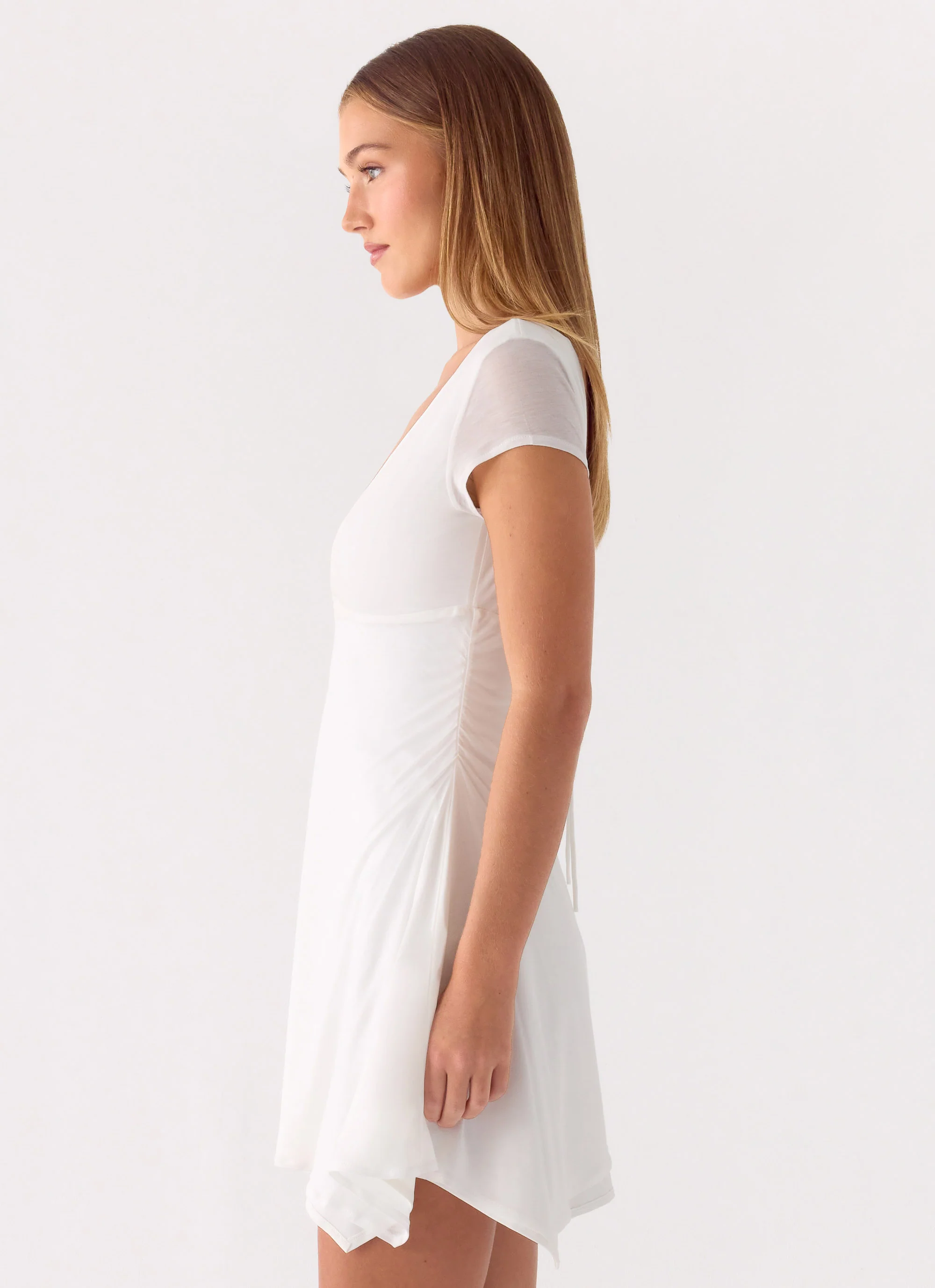 Zev Mini Dress - White - Image 3