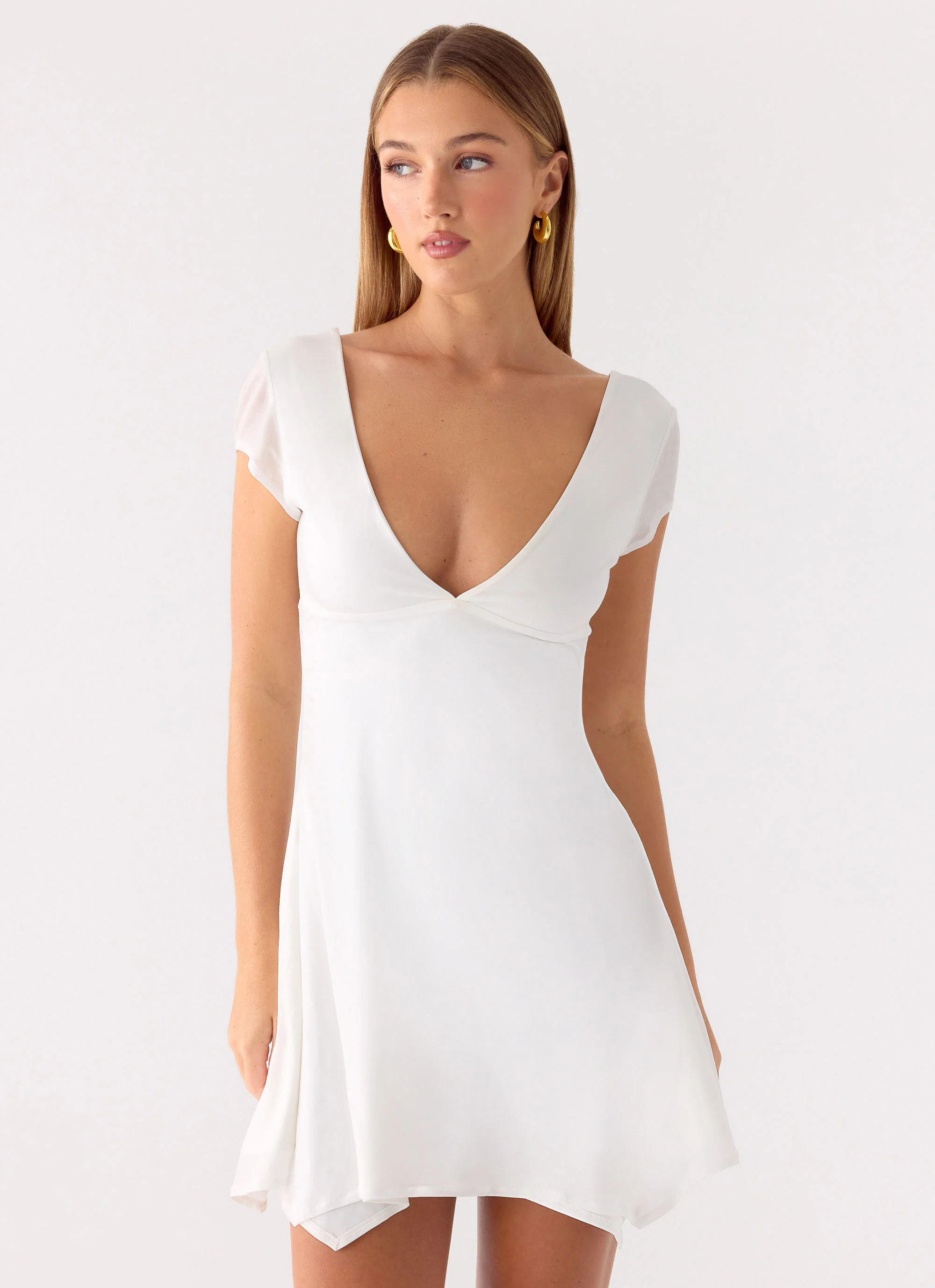 Zev Mini Dress - White - Image 6