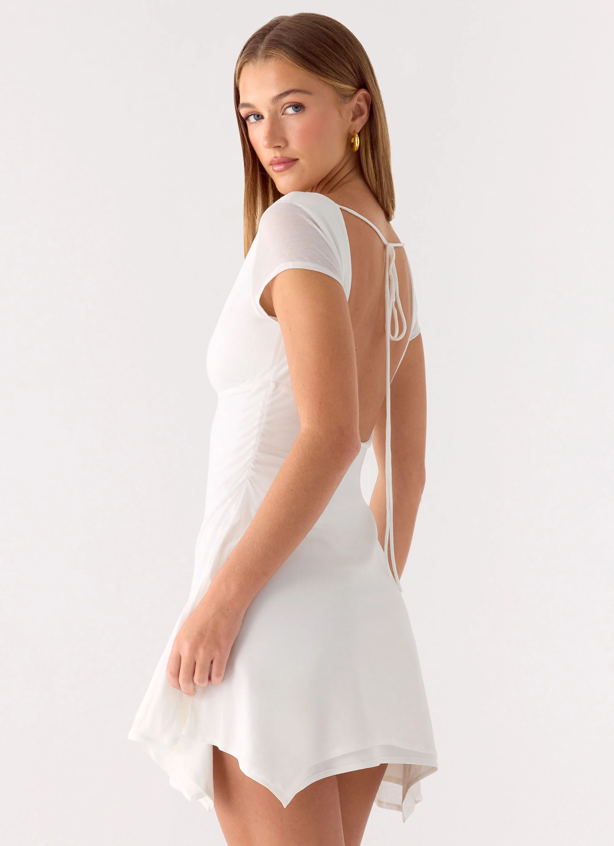 Zev Mini Dress - White - Image 7